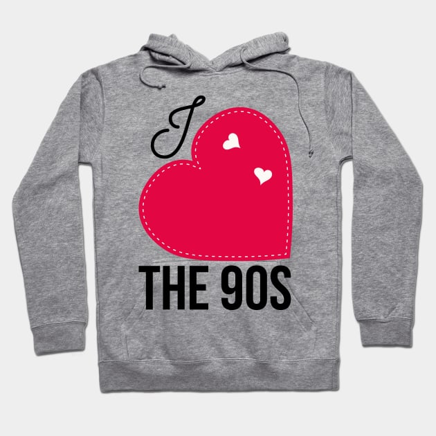 I love the 90s Retro Vintage Heart Hoodie by BadDesignCo